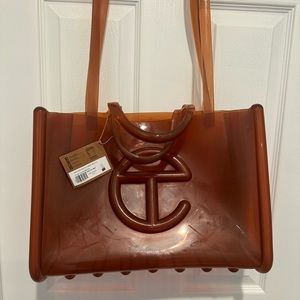 Melissa x Telfar Large Jelly Shopper - Clear Brown